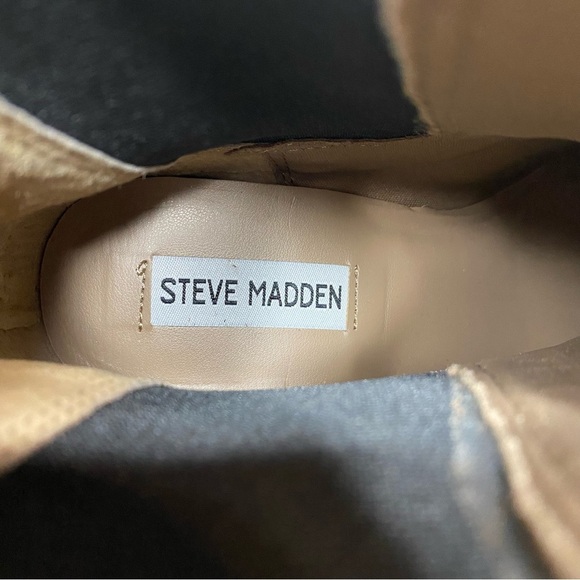 Steve Madden Rhiannon Cognac Suede Chelsea Bootie 7 1/2 M - Picture 13 of 15